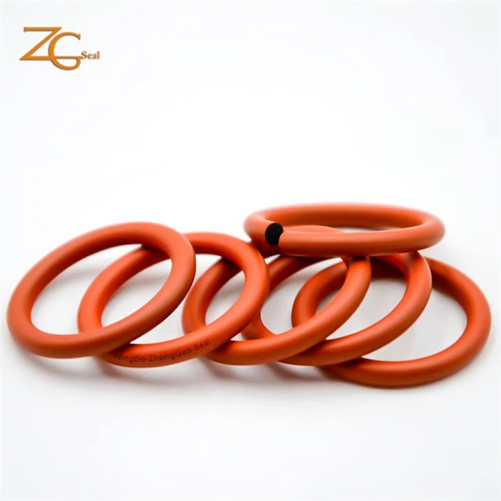 Orange Colour Coating Rubber Fkm Oring